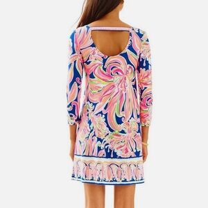 Lilly Pulitzer Emma Dress Banana Flambé Pink & Blue Tropical XS